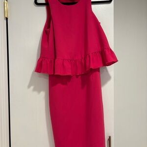 Trina Turk Pink Ruffle Dress